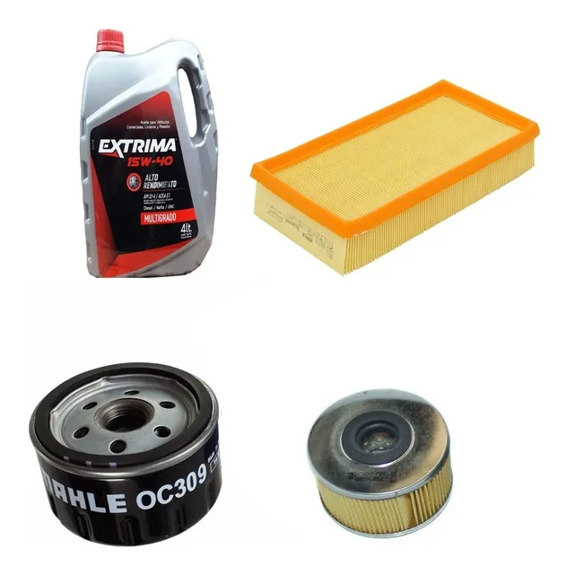 Kit 3 Filtros Kangoo Clio 1.9d F8q Aceite 15w40 4lts