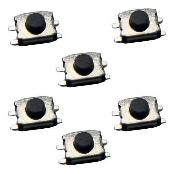 100 X Boton Pulsador Tactil Switch Smd 4 Pines 3x3.5x2mm