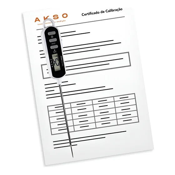 Termômetro Culinário Tipo Espeto + Certificado De Calibração