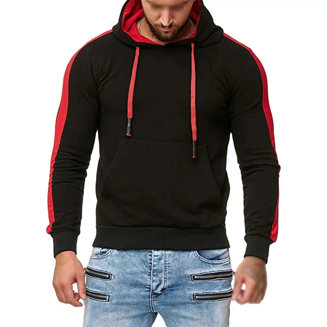 Sudadera Deportiva Capucha Para Hombre Manga Larga Ajuste L