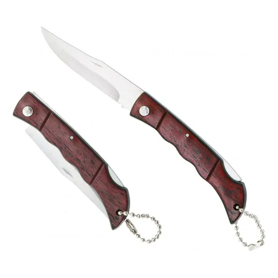 Navaja Llavero Acero Inoxidable Plegable Camping