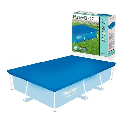 Cobertor Pileta Rectangular Bestway 58105 259 Cm X 170 Cm