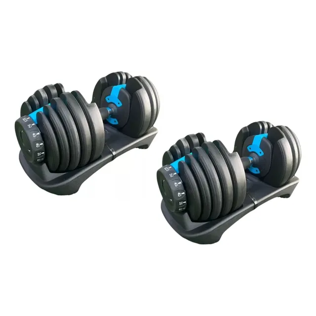 Par De Mancuernas Ajustable Tipo Bowflex De 2.5 A 24 Kg