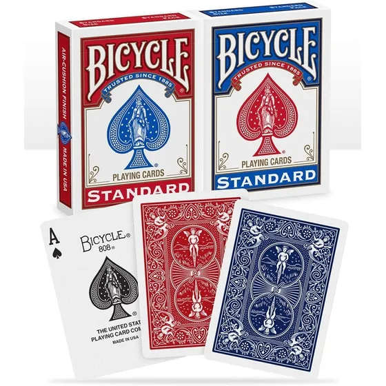 2 Barajas Cartas Bicycle Standard Rider Back + 1  Gaff Magia