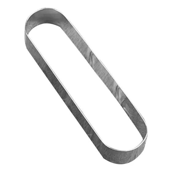 Cortador Galleta Ovalada Larga Acero Inoxidable Forma Metal