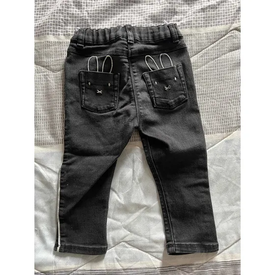 Jean Stretch Negro De Niña