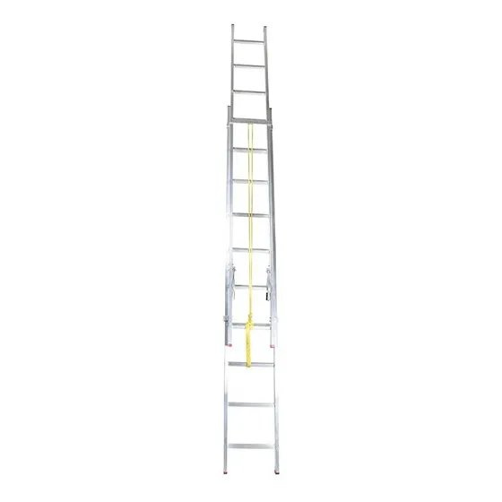 Escalera De Extensión De Aluminio Akron 20 Esc 77-28 Color Plateado