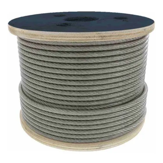 Cable De Acero Alma De Fibra Fc  6x19 1/2  Rollo 500m P