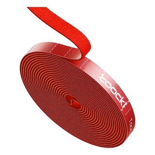 Organizador De Cables De Velcro 2ble Cara Recortable Rojo Organizador De Cables De Velcro 2ble Cara Recortable Rojo
