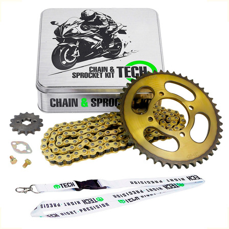 Kit Transmision Yamaha Ybr 125 45/14 Cadena Reforzada Kit Transmision Yamaha Ybr 125 45/14 Cadena Reforzada