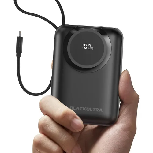 Power Bank Basike com Cabo Embutido de 22.5W e 20.000mAh para