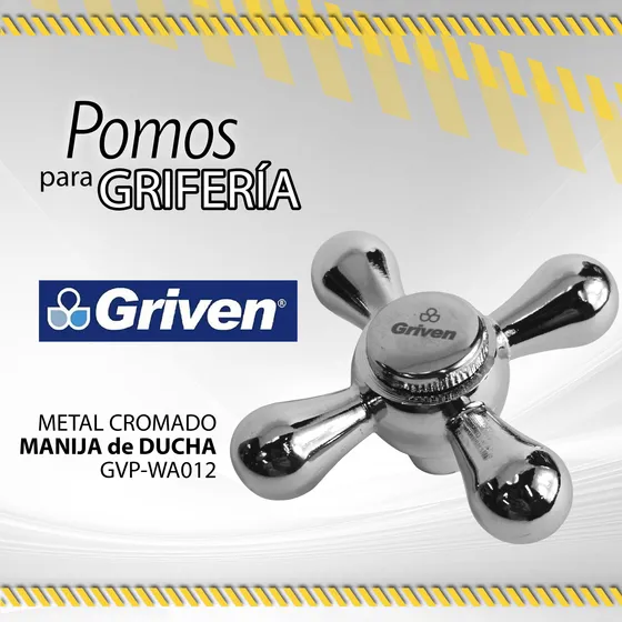 Pomo Griven Metalico Cromado Para Ducha Gvp-wa012 / 11156