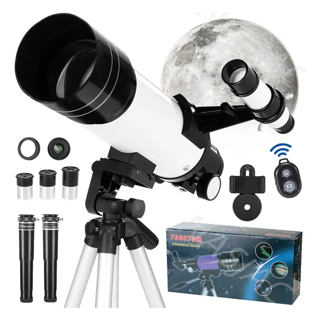 Telescopio Astronómico Profesional 70/400mm 200x Bluetooth