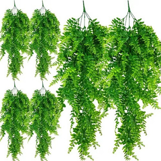 Helecho Artificial Planta , 6 Piezas Largo Colgantes Ferns Helecho Artificial Planta , 6 Piezas Largo Colgantes Ferns