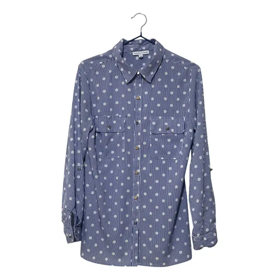 Camisa Azul De Mujer Notations / Talla S