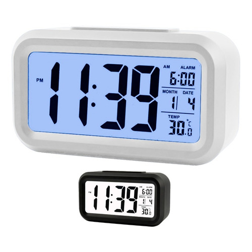 Reloj Despertador Digital Cristal Liquido Alarma Temperatura