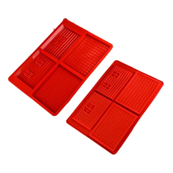 2 Pieza Mold Silicona Para Casa Jengibre Navidad Hornear