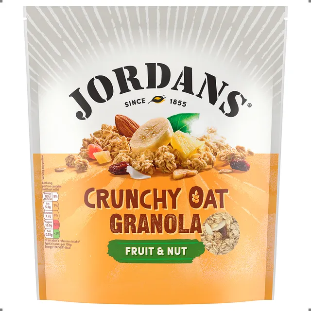 Granola Tradicional Com Aveia Frutas E Nozes Jordans 750g