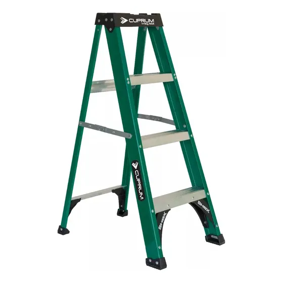 Escalera Tijera Sencilla De Fibra De Vidrio De 1.22 Mts Pro