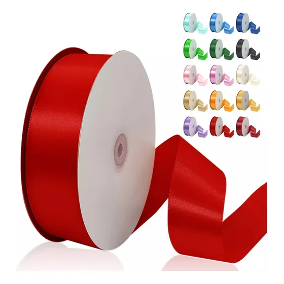 Rollo Cinta Satin Para Decoracion Ancho 4 Cm X 55 Metros