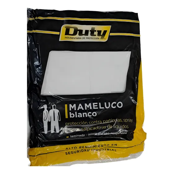 Mameluco Overol Duty 60grs
