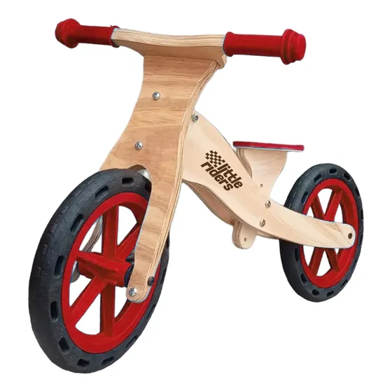 Bicicleta De Inicio Madera Camicleta Equilibrio Aprendizaje Color Rojo