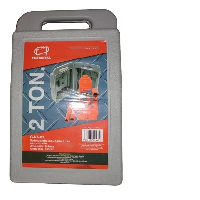 Gato Botella 2 Toneladas Fermetal Con Estuche 