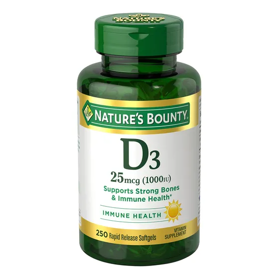 Suplemento De Vitamina D3 De Nature's Bounty, 1000 Ui, 250 C