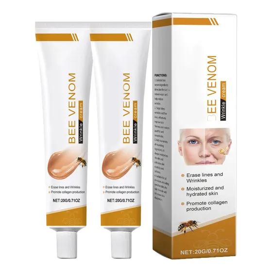 2pcs Crema Facial De Veneno De Abeja Crema Rejuvenecedora