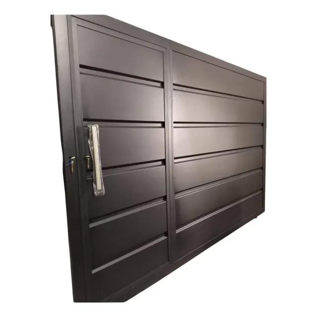 Portón Corredizo Ciego 3x2 C/puerta De Escape