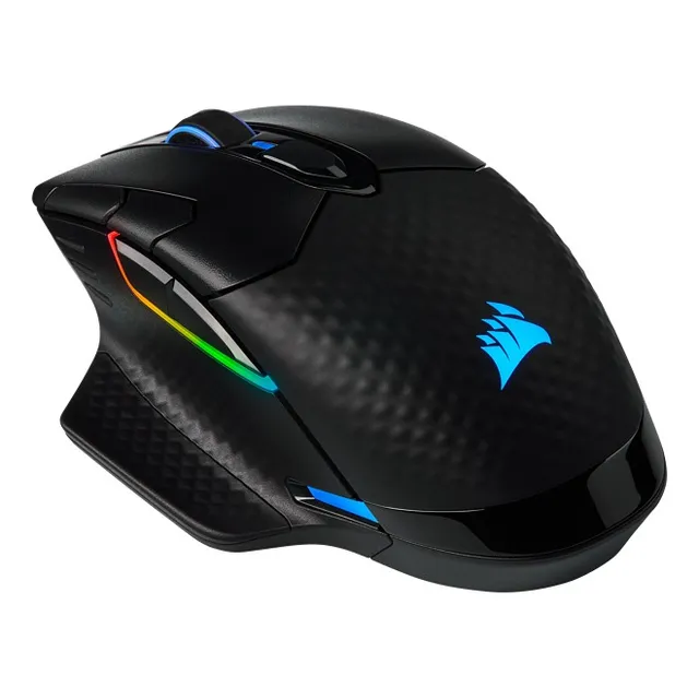 Mouse gamer de juego inalámbrico recargable CorsairDark Core RGB Pro negro