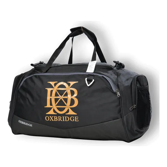 Bolso Mediano Oxbridge Tour Negro Viaje Gym Con Correa
