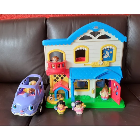 Casa Y Auto Little People De Fisher Price, Con Sonidos.