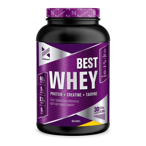 Proteina Xtrenght Best Whey 2 Lbs Creatina Taurina 0 Azucar