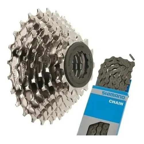 Cassete Shimano Claris 8v Hg50 11-28 + Corrente Hg40