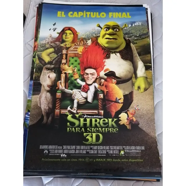 Afiche-póster De Película De Cine Original Shrek 3