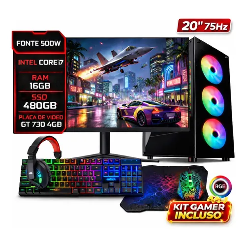Pc Completo I7 12°geração 32gb Ssd 1tb Mon 19 Strong Tech