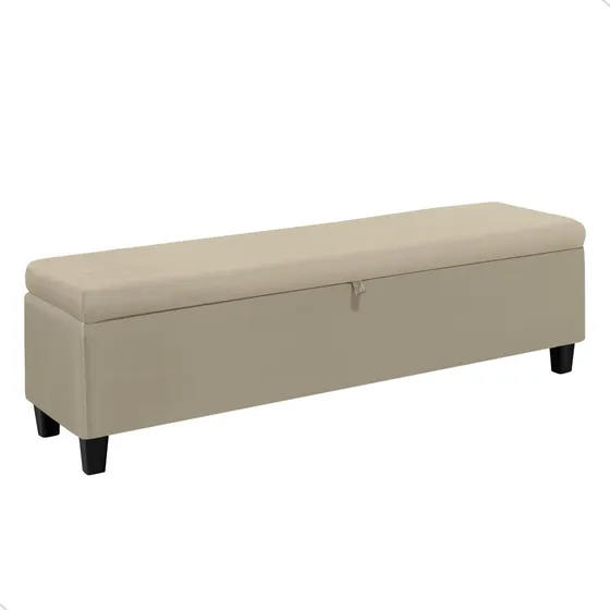 Puff Baú Roma 150cm Cama Queen Organização Sapatos Enxoval