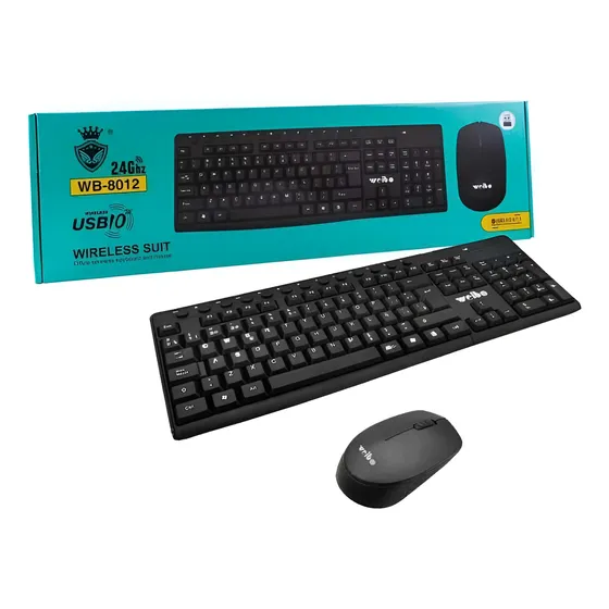 Combo Mouse Teclado Inalambrico Usb Pc Laptop Raton Kit