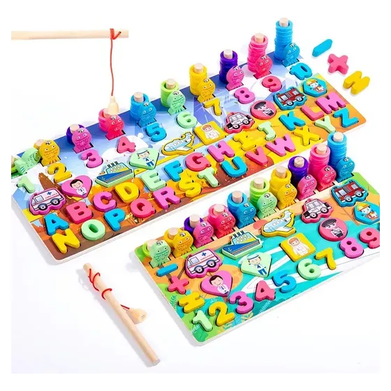 Juego Didáctico De Rompecabezas Para Bebes Y Niños, 6 En 1