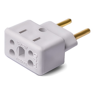 Adaptador Tomada Para Pino Grosso - Kit Com 5 Unidades 110v/ Adaptador Tomada Para Pino Grosso - Kit Com 5 Unidades 110v/