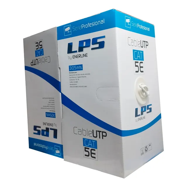 Cable De Red Utp Cat 5e Interior 305 Metros Cámaras Redes