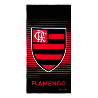 Toalha Flamengo 70x140cm Licenciado Brasão Veluda Toalha Flamengo 70x140cm Licenciado Brasão Veluda