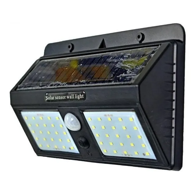 Reflector Y Panel Solar De 40 Led Y 12w + Sensor Movimiento 