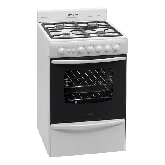 Cocina A Gas De 56cm Longvie 13501bf Blanco