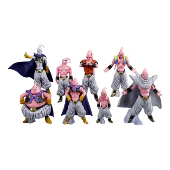 Kit 8 Action Figure Majin Boo Boneco Dragon Ball Buu