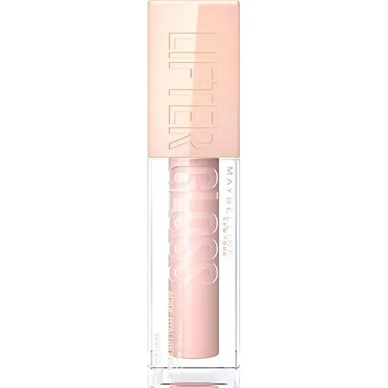 Hidratante para labios Maybelline Lifter Pink Ice Pink Neutral 002 con acabado brillante