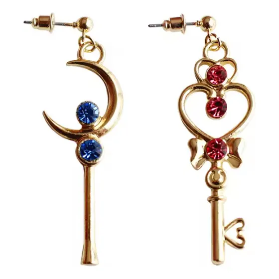 Aretes Pendientes Sakura Sailor Moon Anime Kawaii Luna