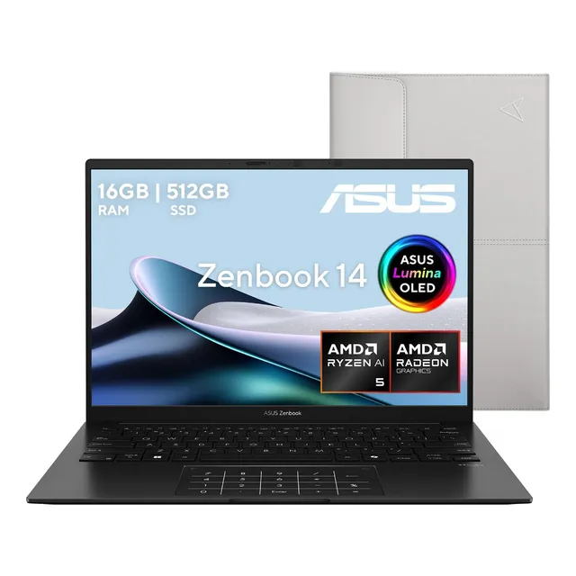 Laptop Zenbook 14 Um34 Amd R-ai5 16gb 512gb Asus