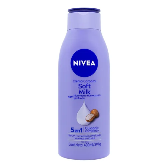 Nivea Crema Corporal Soft Milk Piel Seca 400ml 6c